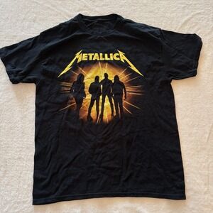 Metallica M72 2025 Tour Dates 2 Sided North America Black T Shirt Size Large
